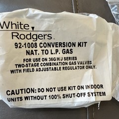 White Rodgers 92-1008 Conversion Kit Natural Gas to Propane