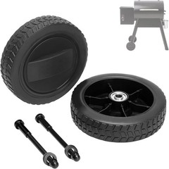 2PCS KIT0138 BBQ Grill Wheel for Traeger Pro Series 22 & 34