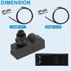 BBQration DHLG12 Grill Igniters for Charbroil Ignitor Replacement Kit, 2 Outl…