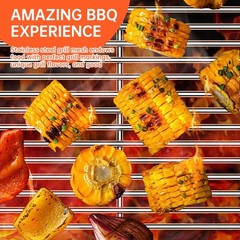 PorcelainEnameled Grill Flavorizer Bar Heat Plates with 9MM Stainless Steel C…