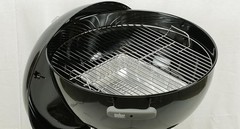 Heavy Duty Plated Steel Hinged Cooking Grate and Lower Grate, Charcoal Grate for
