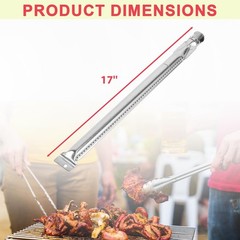 17″ Grill Burners Replacement for Members Mark GR2039201-MM-00 BBQ Parts, Stainl
