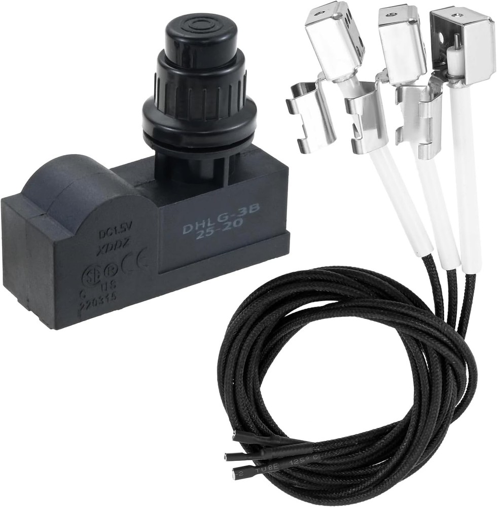 DHLG-3T Grill Igniter Kit Replacement for Charbroil Gas Grills Ignitor