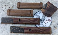 Weber Wooden Replacement Handle Set ( Walnut Old Glory)