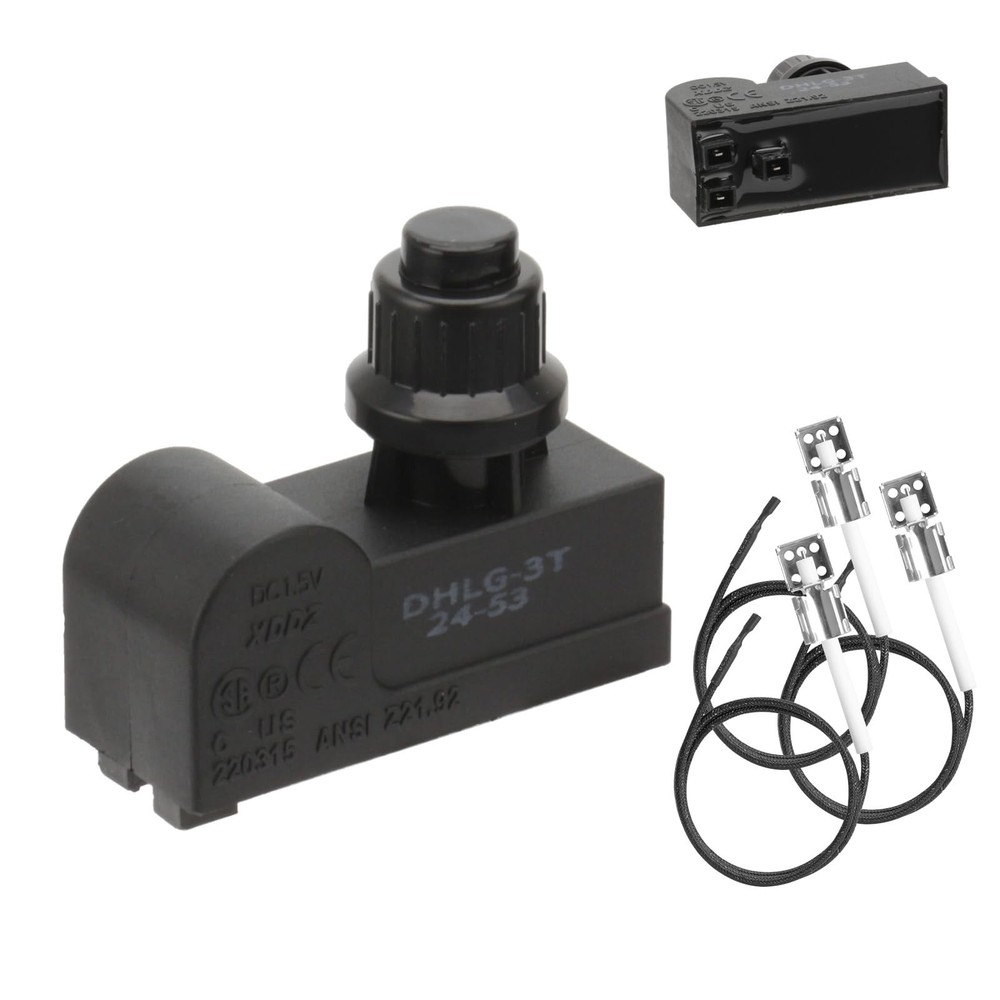 BBQration DHLG-3T Grill Igniters for Charbroil 3 Outlets w/Wires (AAA)