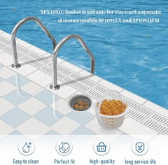 Pool Skimmer Basket Replacement Above Ground Filter Container With Handle 2 Pack