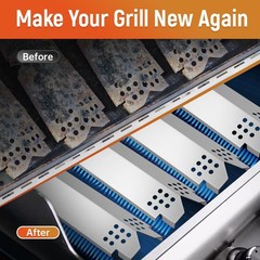 Grill Heat Plates Replacement Parts for Nexgrill 4 Burners 720-0830H, Stainle…