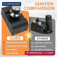 7 Outlet Pulse Igniter for Nexgrill Replacement Parts, Nexgrill Igniter DHL-128-