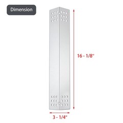 4 PCS Stainless Steel Flame Tamer Heat Shield For Monument 4 Burner Parts