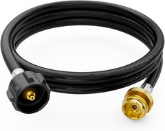6 Feet Propane Adapter Hose, 1Lb to 20Lb Adapter Converts 1Lb Appliances to 5-40