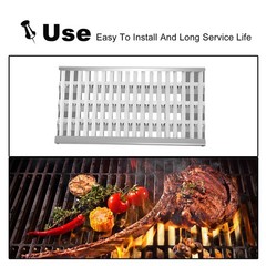 Clivimi 18 5/8 X 9 7/8 Stainless Steel Grill Heat Plates Shield Flame Tamer