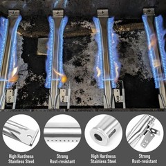 Grill Replacement Parts for 4 Burner Nexgrill: Burners, Heat Plates, Ignitors