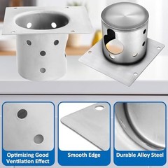 Fire Burn Pot Replacement for Pellet Grills – Fits Pro Series II 1150/1600, Incl