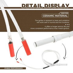 12V Ceramic Hot Rod Igniter For GMG Daniel Boone/Ledge & Jim Bowie/Peak Grill US