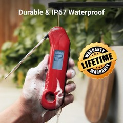 ProfessionaI Meat Thermometer Digital, 3X Faster 0.5 Sec Instant Read, NIST C…