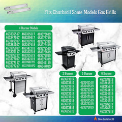 Grill Heat Plates for Charbroil Grill Replacement Parts, Fits 2 Burner 463673519