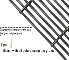 C6505A(4-Pack) 19 3/4″ Cast Iron Cooking Grid Grates Replacement for Chargriller
