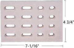 Ceramic Brick Replacement Heat Plate Flame Tamer Grill Accessory
