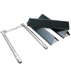 Uniflasy 7635 Flavorizer Bars and 69785 Grill Burner Tubes for Weber Spirit I…