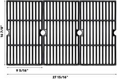 Uniflasy Set of 3 Porcelain Enameled Cast Iron Grill Cooking Grates
