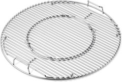 Gourmet BBQ System Hinged Cooking Grate – Add Charcoal without Removing Grate, I