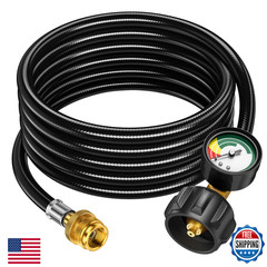 Alloxity12Ft Propane Hose Adapter 1Lb To 20Lb Gauge Propane Tank Adapter 20 Lb