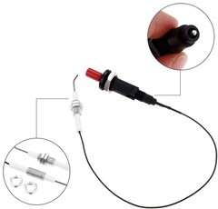 2Pcs Fireplace Oven Push Button Piezo Igniter Kit with Spark Ignition Electrode