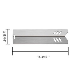 14 3/16” Grill Heat Plates Shield Heat Tent Burner Cover BBQ Stainless Steel