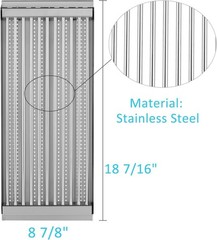 18 7/16″ x 7 5/8″ Stamped Cooking Grate & Emitter Set for Charbroil Tru-Infrared
