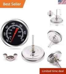 Durable 2-Inch Temperature Gauge for Chargriller & Charbroil Grills – Wipe Clean
