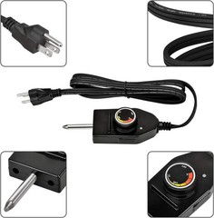 Compact 1500W Replacement Heating Element for Smokers & Grills – Stainless Steel