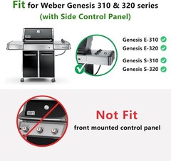 Hongso 65944 65935 24.5 Inch Stainless Steel Flavorizer Bars Grill for Weber