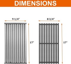 Grill Grate Replacement 17 Inch Emitter Stainless Steel Charbroil G362-2100-W1