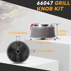 Grill Control Knobs Replacement for Weber 66047 66048 Genesis II 310 610 Series