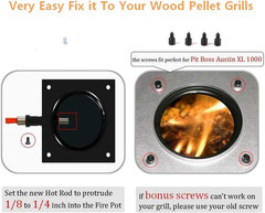 Replacements for Pit Boss Pellets Grill/Smoker Parts (2, Ignited Rod & Firebox)