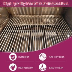25″ Full Size Stainless Steel Cooking Grid Grate Replacement Parts Grill Chef