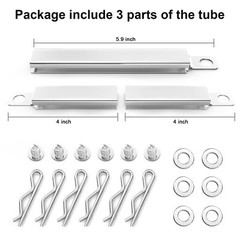 Universal Adjustable Crossover Tubes Replacement for Popular Grill Models