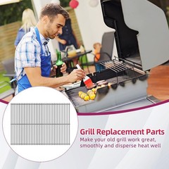 25″ Full Size Stainless Steel Cooking Grid Grate Replacement Parts Grill Chef