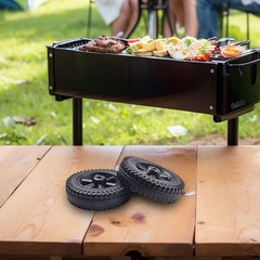 Grill Wheels Grill Wheels Kitchen Accessories 2pcs Hole Diameter 8-10mm