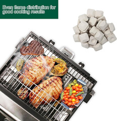 Ceramic Briquettes Grill Bricks Replacement 50 Piece Barbecue Briquettes Gas Gri