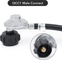 6 Feet Propane Regulator Hose – 1/4″ Female Quick Connect x Acme Nut for Olym…
