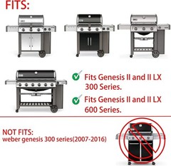 🔥USED LOCAL PICKUP OHIO 7599 Cast Iron Griddle Weber Genesis II 300 II 600
