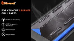 Kenmore 6 Burner Gas Grill Replacement Burner Tube Heat Plate Kit