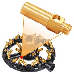 Uenede 10PCS Brass Burner Jet Nozzle for Cast Iron Propane Gold