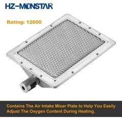 Hz-Monstar Ceramic Infrared Diy Heating Gas Burner 8.66X 6.69 220X170Mm