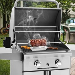 Kit Universal de Asador BBQ con Motor Eléctrico y Varilla de 28″
