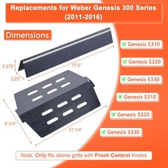 Weber Genesis 300 Grill Parts E310-E330 S310-S330 17.5″ Flavorizer Bars