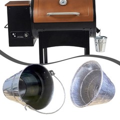 Cleanup with Eco Friendly Aluminum Liner Set for Pellet Grill Grease Buckets