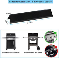 5PCS 15.3 Inch Flavorizer Bars for Weber Spirit Spirit II GS4 E310 E320 E330