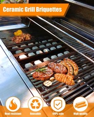 Gas Grill Ceramic briquettes for 06000Y, NEXGRILL, Select Turbo Gas Grill Mod…